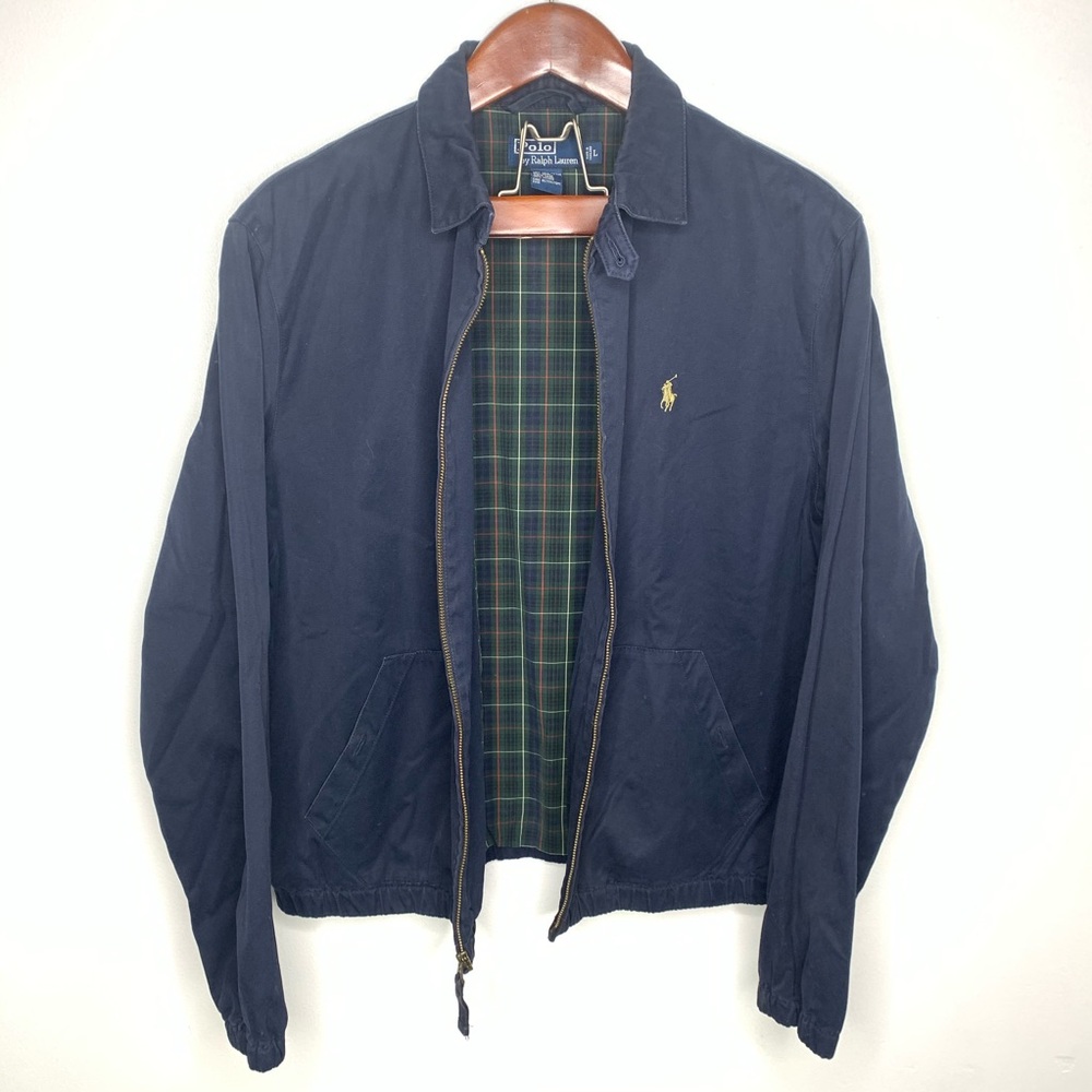 Polo Bi Swing Collared Dad Jacket Zip Jacket Lg